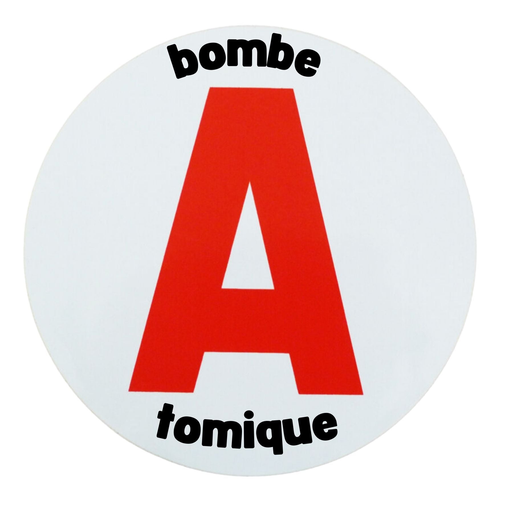 Disque A "Bombe A Tomique" – Autocollant Magnétique