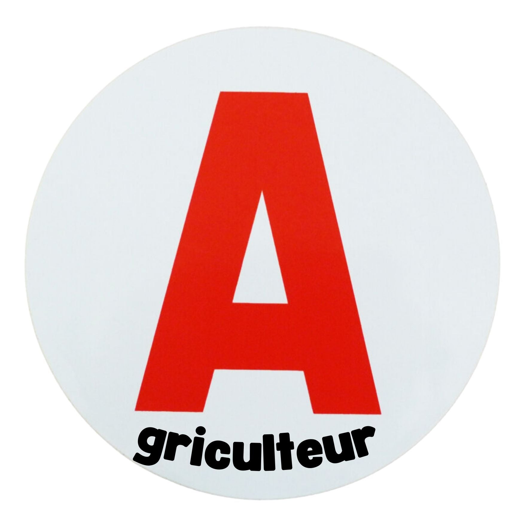 Disque A "Agriculteur" – Autocollant Magnétique