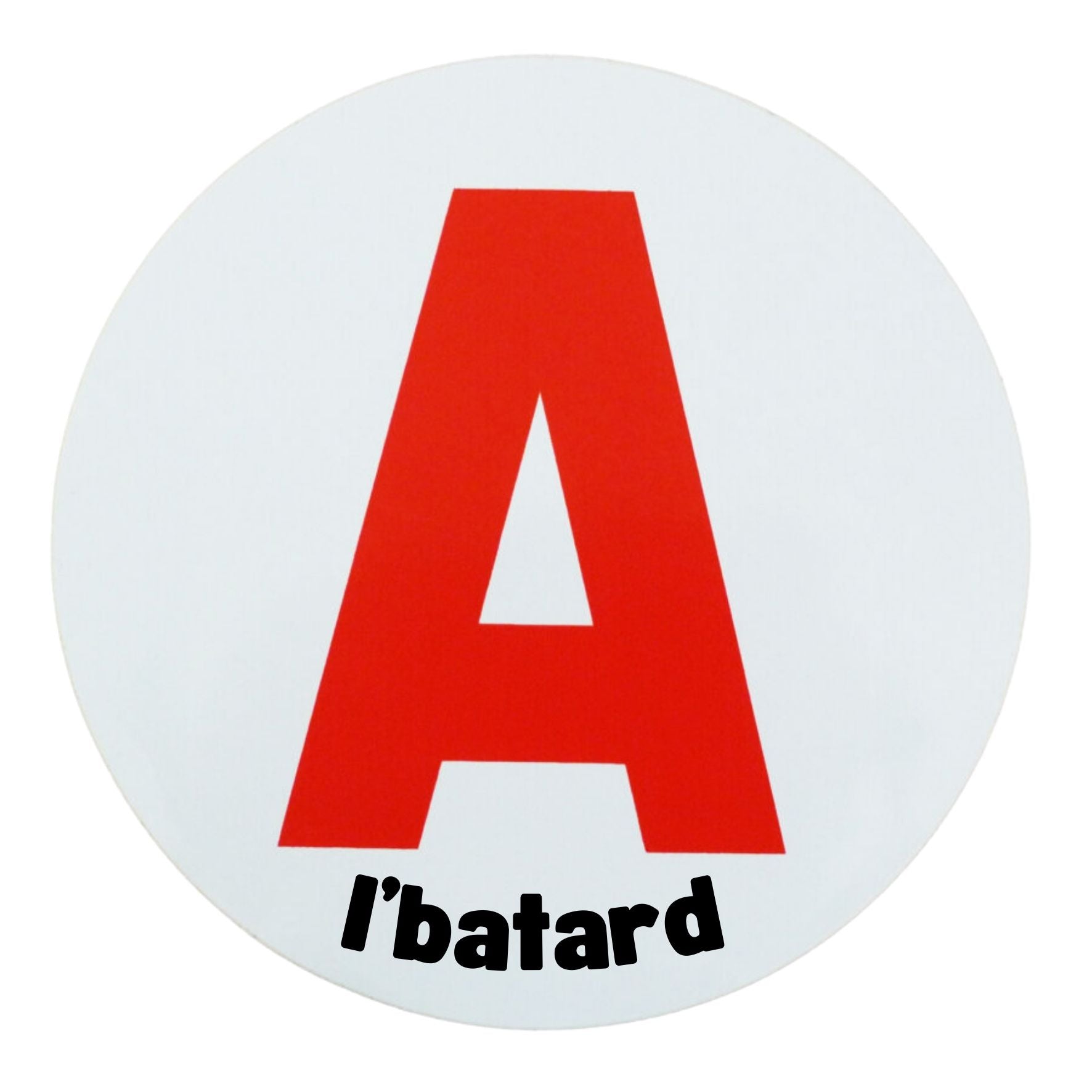 Disque A "Al Bâtard" – Autocollant Magnétique