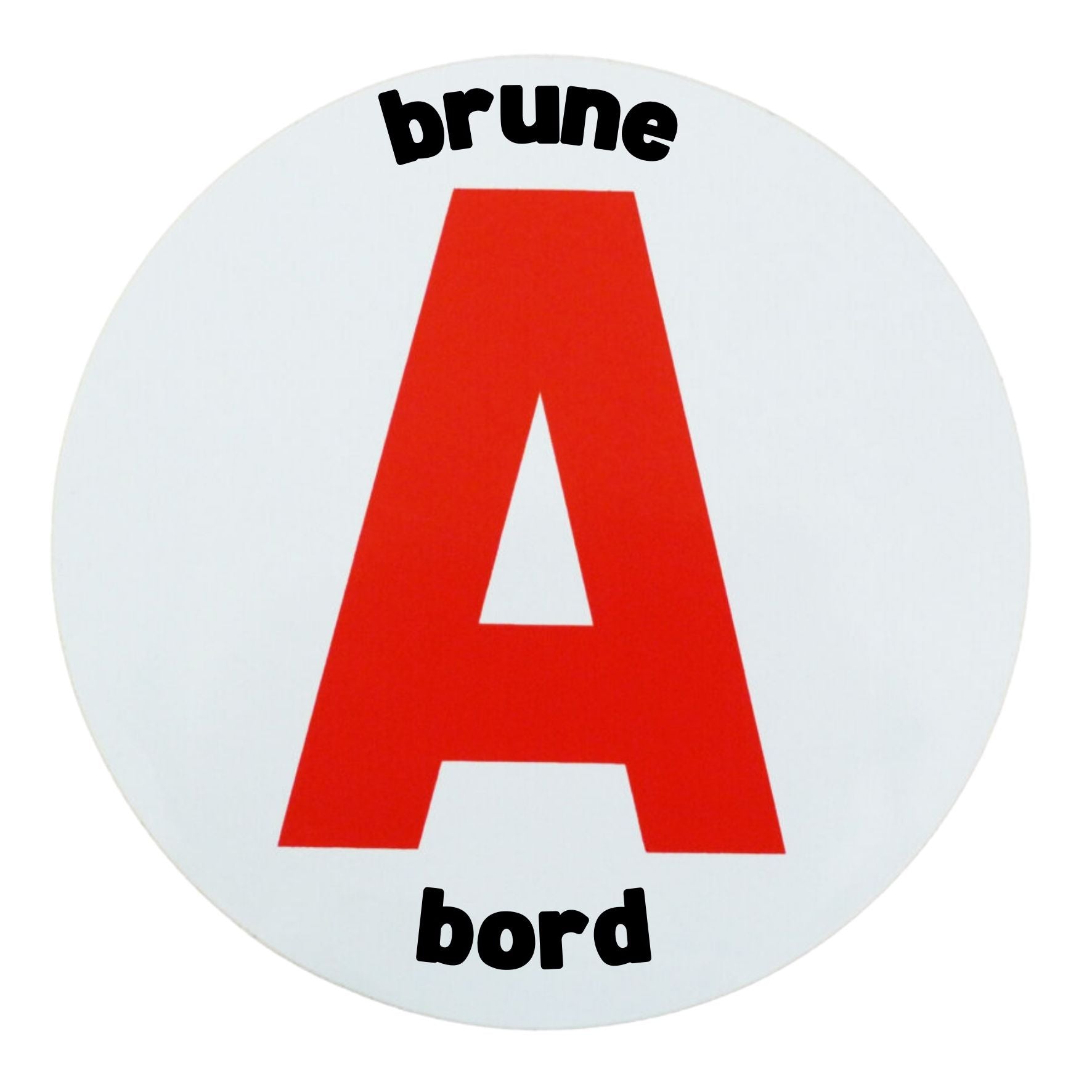 Disque A "Brune à Bord" – Autocollant Magnétique