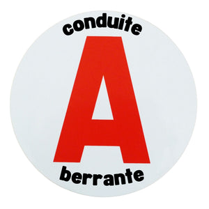 Disque A "Conduite Abérrante" – Autocollant Magnétique